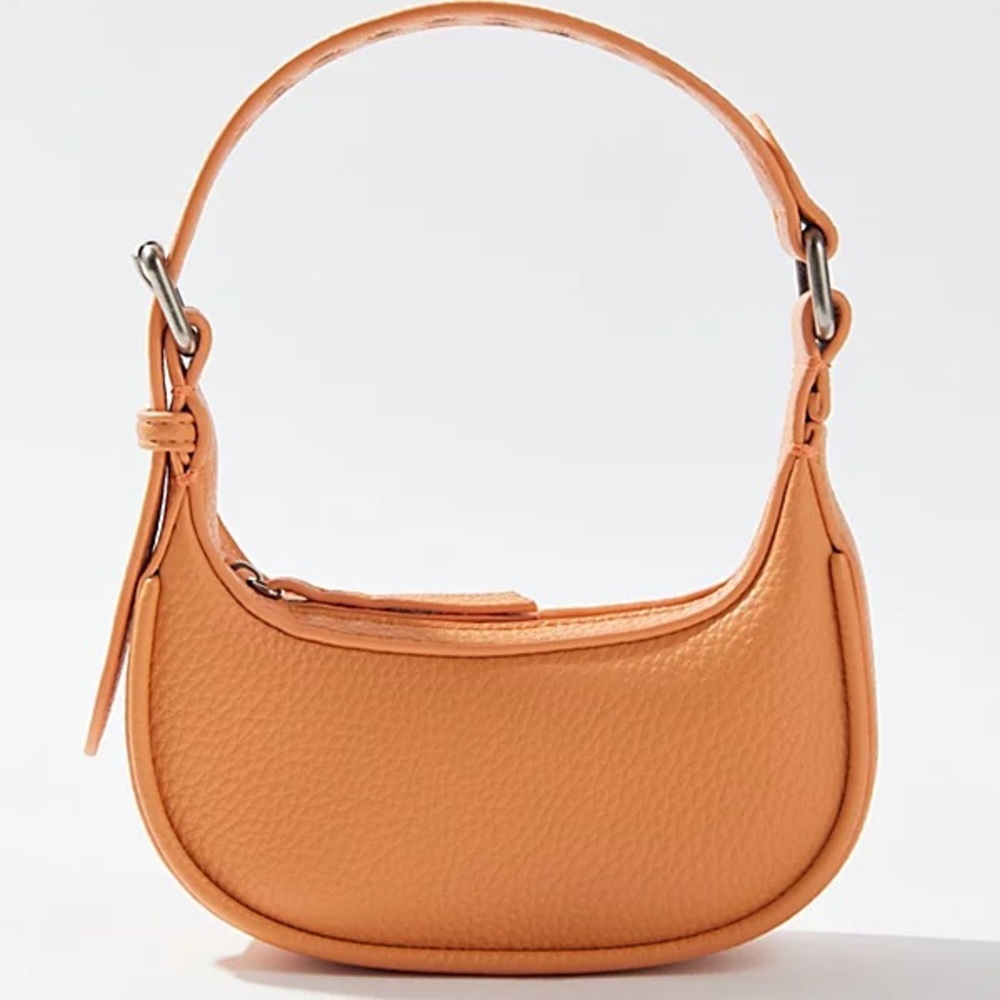 LUCY MINI CRESCENT BAG IN ORANGE